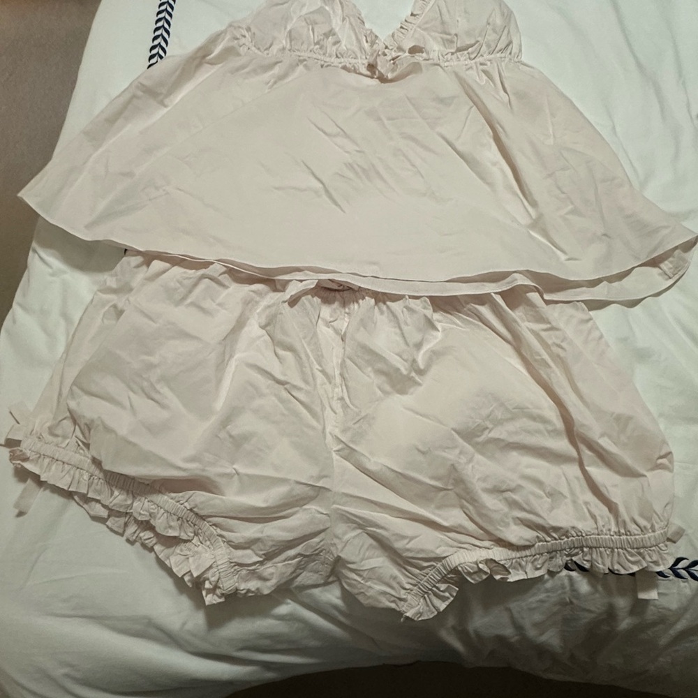 Selkie pale pink cami and knickers